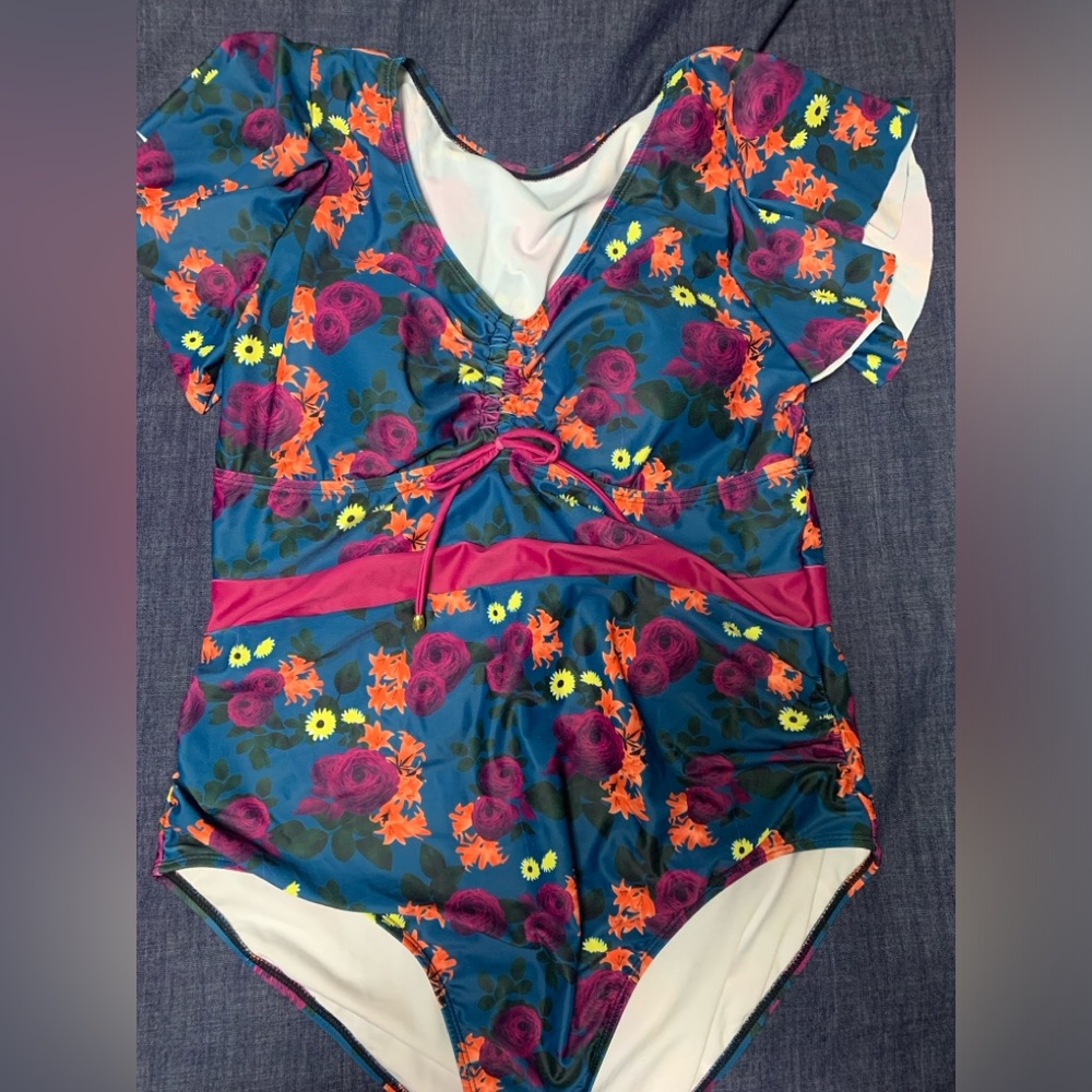 Beautiful full coverage one-piece swimsuit